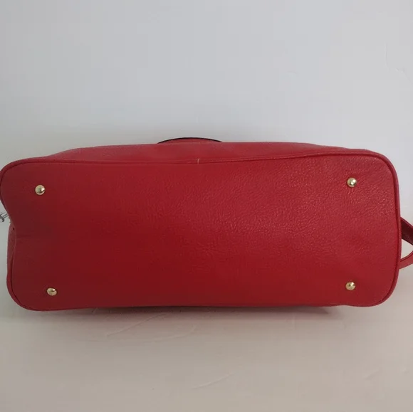 Steve Madden Leather Red Handbag Purse Crossbody Bag New - Picture 5 of 7